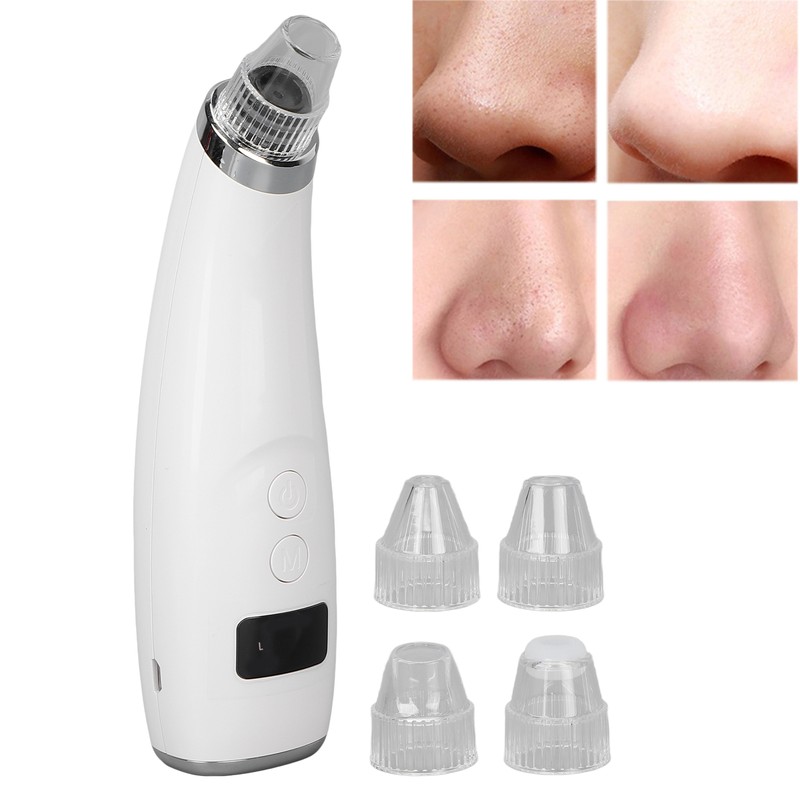 Electric Blackhead Vacuum Cleaner LED Display 3 Strength Blackhead Extractor