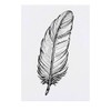 Large 'Writing Feather' Temporary Tattoo (TO00075385)