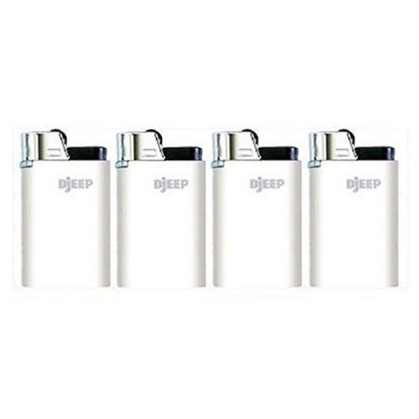 Djeep Lighters 4 Pack White