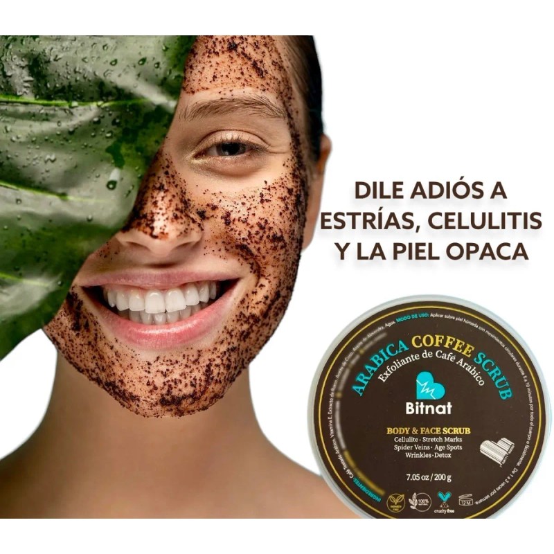Exfoliante De Café Arábico, Celulitis, Estrias Y Cicatrices