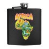 6oz (170ml) 'Map of Africa' Pocket Hip Flask (HP00037906)
