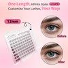 uCoolMe Venus One Size Lashes Individual Eyelashes Cluster Eyelash with
