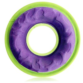 HeiPen Dog Frisbee Toy-Watherproof Floating Disc for Aquatic Play & Convertible Dog Bowl, Durable Nylon Fetch Toy for Easy Catch,Outdoor Training and Feeding (Purple)
