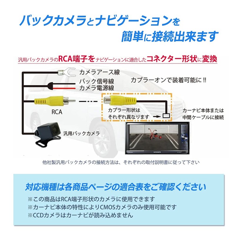 [Rn1230] Rear Camera Connection Cord for Mitsubishi Nissan Retrofit Wiring