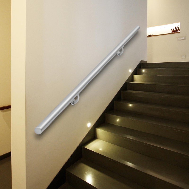 PICESA 4 FT Modern Aluminum Handrail Set, handrails for Indoor
