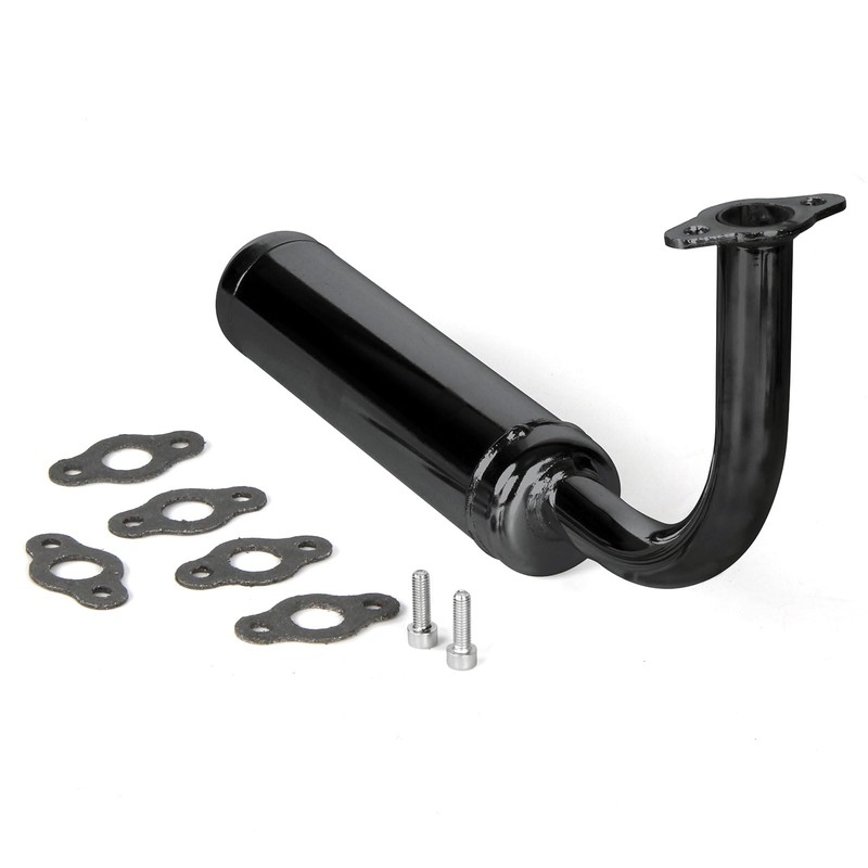 SUNQIAO Motorized Bicycle Exhaust, Bicycle Muffler Silence for 49cc 50cc