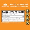 Acetyl L-carnitina 1.500 mg 100 cápsulas vegetales