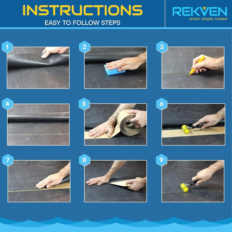 REKVEN 30Ft Butyl Seam Tape For Pond Liner Repair Heavy