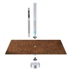 sourcing map 100 Sets Leather Rivets, 12x8mm Double Cap Rivets