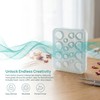 2Pcs Silicone Ear Stretching Resin Mold Set, Heart Circle Coffin