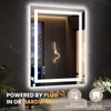 LOAAO 23.6"x31.5" LED Mirror for Bathroom, Lighted Bathroom Mirror with