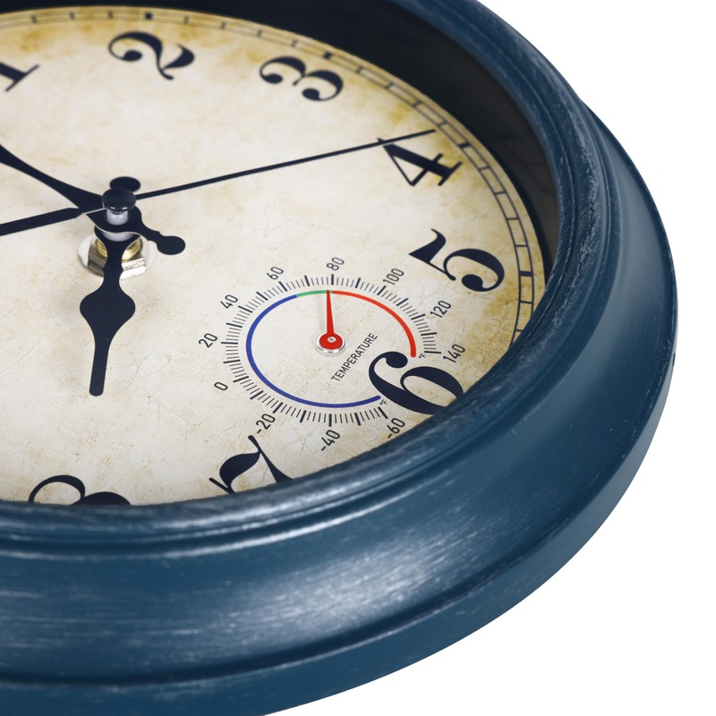 Wall Clock Battery Operated Silent Small Rustic Wall Clocks for