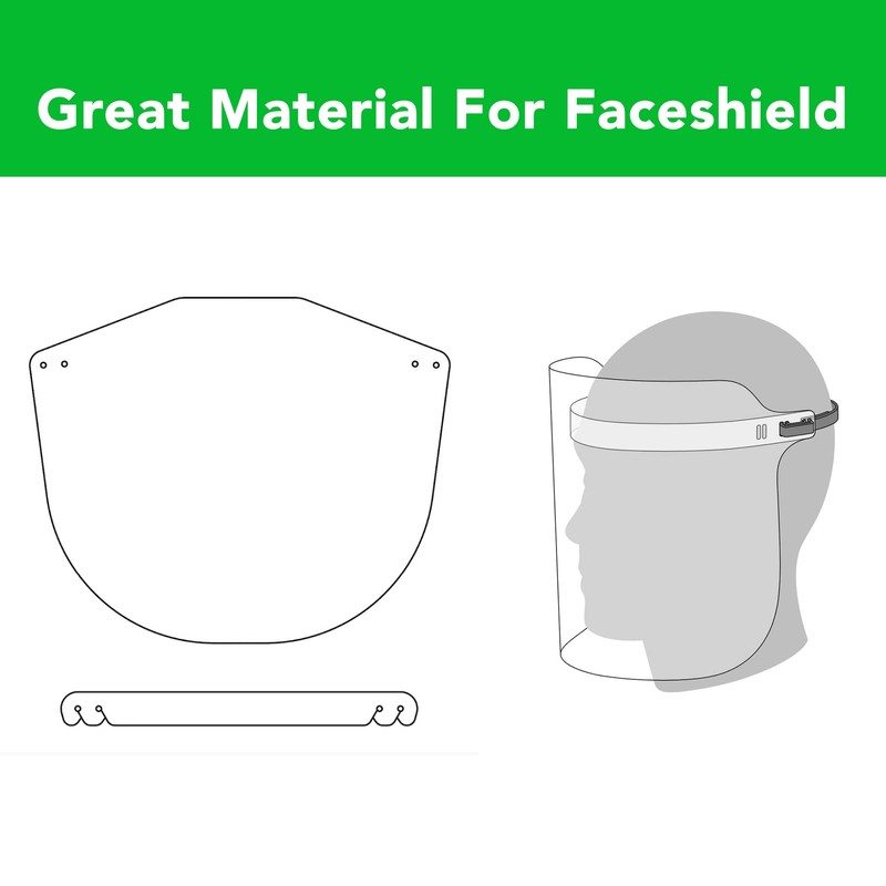 10 Pack of 12x12” PET Sheet/Plexiglass Panels 0.04” Thick; Use