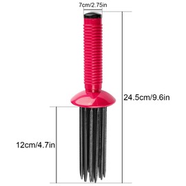 Thyonta Hair Tool Hair Styler Curl Styling Brush Curling Roll Comb Anti-Slip Fluffy Styling Comb for Home Salon Travel