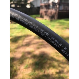 Trident Marine 3/8" type A1 Fuel hose 10 ft. BLACK Barrier Lined USCG Approved Thermoid