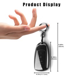 VenxyKod Durable TPU Key Fob Case for Chery Jaecoo J7/J8/J9, Tiggo 8 Pro & Plus, Tiggo 7 Pro Max, and Omoda 5 C5 - Smart Key Protector with Keychain, 4-Button Accessory TPU Case