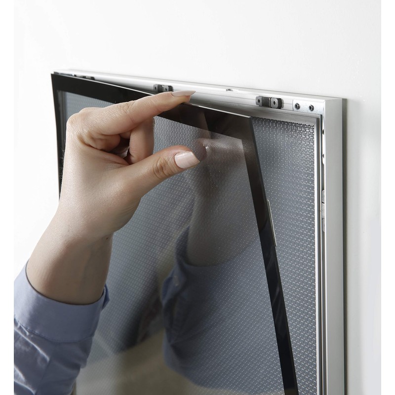 DISPLAY SALES Magnetic Poster Frame Aluminium with Black Mount Elegant