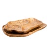 TJ Global Natural Root Wood Serving Platter Tray Board for
