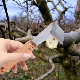 DOITOOL Felled Draw Shave Knife: 2pcs Bark Removal Tool Straight Drawing Knife Woodworking Tool Log Debarker Tool Bark Peeler Bark Stripping Tool