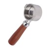 51mm Bottomless Portafilter 2 Ears Stainless Steel Basket and Redwood
