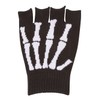 Gravity Trading Skeleton Fingerless Black Winter Gloves
