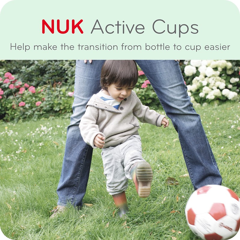 NUK Active - Vaso para beber con boquilla dura, 10