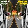 MAIKER Mirrors Doors Off with Light Compatible with Jeep Wrangler