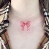 Nirbffo Temporary Tattoo Ribbon Bow Tie Leg Waterproof Arm Hand