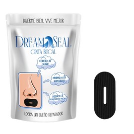 Dream Seal Cinta Bucal para Dormir – Mouth Tape para Respiración Nasal con Hoyo Central | Alta Calidad, Anti Ronquidos, Parches para Dormir Hipoalergénicos | Mejora tu Sueño | 30 Unidades