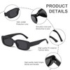 JASPIN Rectangle Sunglasses for Women Men Trendy Y2k Retro 90s