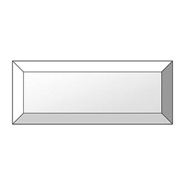 4" x 6" Beveled Glass Rectangle - 10 Pieces