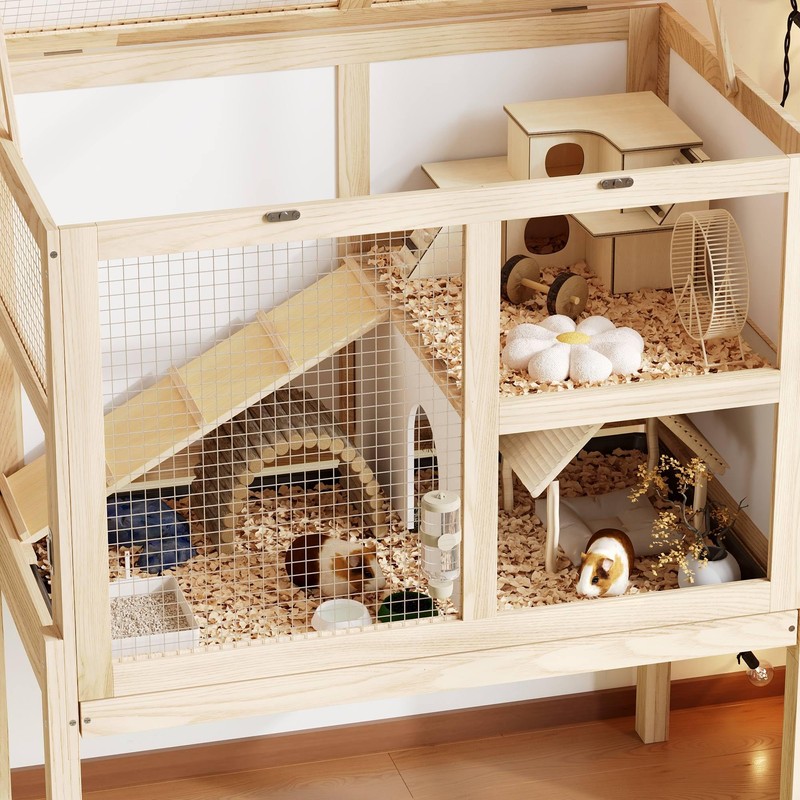Timechee Guinea Pig Cages for 2, Small Animals Rabbit Cages