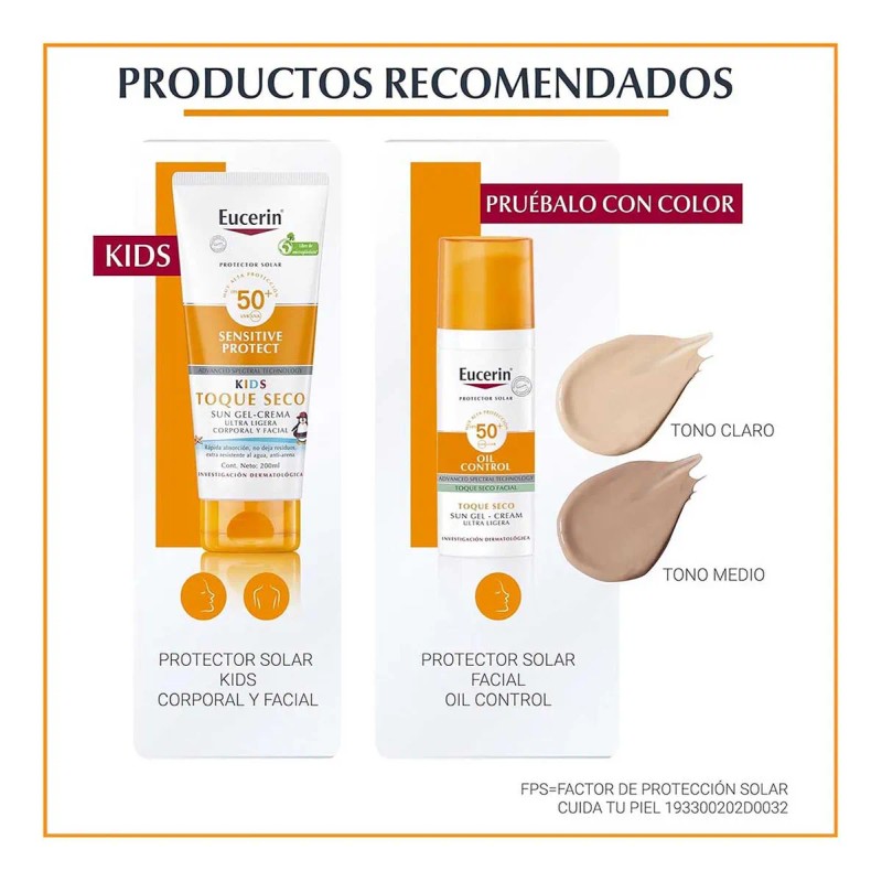 Eucerin Sensitive Protect Sun Light Lotion Protector Solar Corporal Fps50