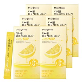 Dear Queen Apple Cider Vinegar ZERO (Lemon Flavor) 14 Packets x 6 Boxes/12 Weeks / 디어퀸 애플사이다비니거 ZERO (레몬맛) 14포x6박스12주 애사비