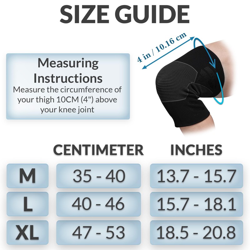 360 RELIEF - 1 Pair Knee Support for Women &