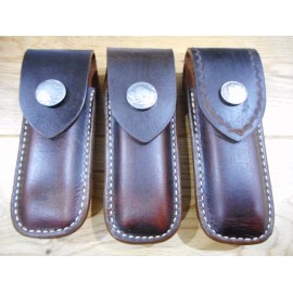 Unbranded Buck 110 custom made leather sheath. Your choice of snap - Buffao