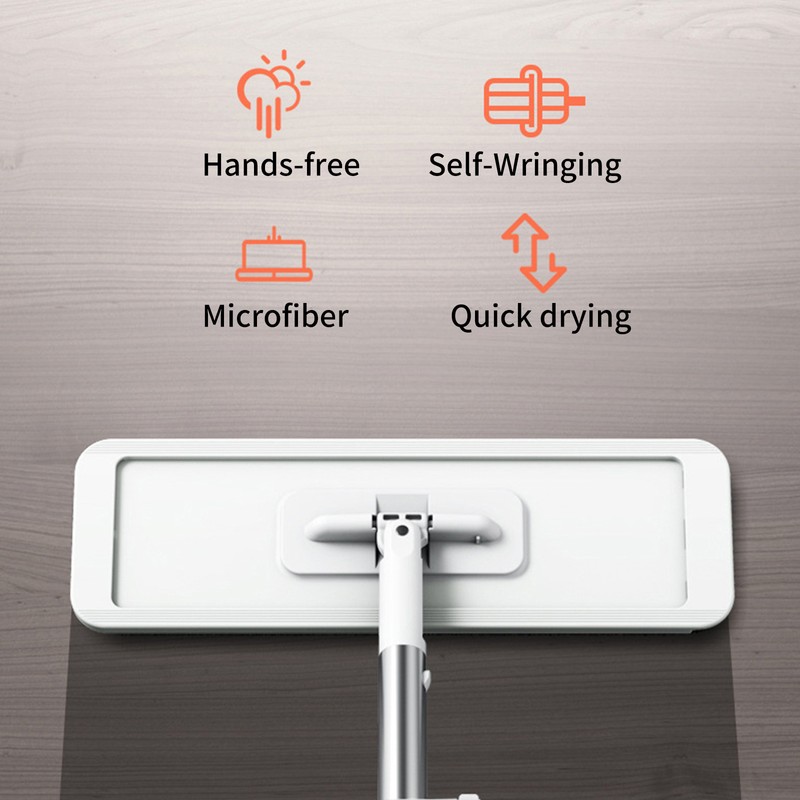 Microfiber Mop Floor Cleaning System Washable Pads Reusable Dust Mops