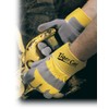 Galeton Tiger Cat Premium Leather Palm Gloves Safety Cuff Yellow