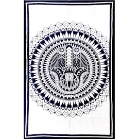 Purpledip - Tapiz de pared de algodón, diseño de la divina, diseño bohemio (20063)