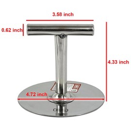 DEAD SKIN Hotteok Hand Presser Korean Style Pancake All Stainless Steel T-shape Handle Easy to Press Round Plate