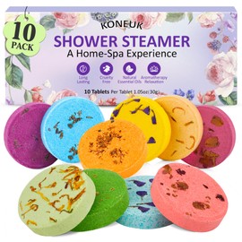 10 Pack Shower Steamers Aromatherapy Gifts for Women, Shower Bombs with Essential Oils, Self Care, Relaxation SPA, Stocking Stuffers and Christmas Gifts