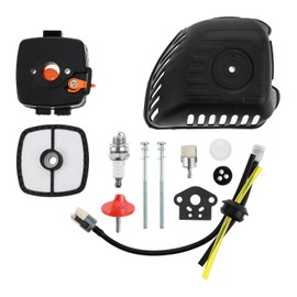 DRELD SRM225 Air Filter Cover Kit, Repower Tune-Up Kit Air Filter Spark Plug Replacement for Echo SRM-225 GT-225 PAS-225 PE-225 PPF-225 SHC-225 P021012870 A232001850 V299000250 Trimmers