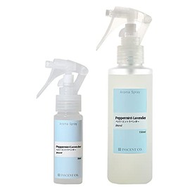 Aroma Shower Peppermint Lavender, Set of 2, Normal Size, 5.1 fl oz (150 ml) & Portable Size, 1.7 fl oz (50 ml), Incent, Aroma Shower