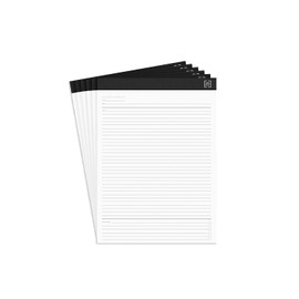 TRU RED Staples TR57380 Notepads, 8.5 x 11.75-Inch, Meeting Agenda Format Ruled, White