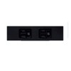 Panasonic WN115215B S-Plate Embedded Grounding W Outlet Set, Black