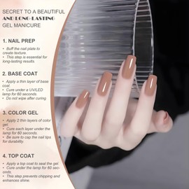 Vishine Light Mocha Gel Nail Polish, 1 Pcs 16ml Soak-Off UV LED Gel Polish for DIY Nail Art & Home Manicure, Shade L333 Light Mocha