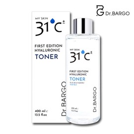 Dr. Vargo 31 Degree First Edition Hyaluronic Acid Moisture Toner 400ml Cooling Soothing Whitening Exfoliating Dead Skin Quickly Drying Skin Large Capacity / 닥터바르고 31도 퍼스트에디션 히알루론산 수분 토너 400ml 쿨링 진정 미백 각질 속건조 스킨 대용량