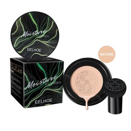 EELHOE Moisturizing Mushroom Head Air Cushion CC Cream: Long - lasting, Hydrating, Full - coverage Foundation for Flawless, Lightweight, and Brightening Natural Nude Makeup foundation cream Hyaluronic Powder Waterproof Cosmetic - Color: Natural color
