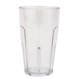 20 oz. Clear Tumbler, SAN Plastic Bahama Tumblers by GET 9920-1-CL-EC (Pack of 4)
