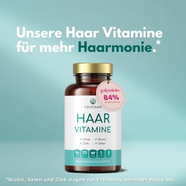 Hair Vitamins* - 84% Recommendation - 120 Vegan Capsules with Over 20 Matched Micronutrients for Women and Men